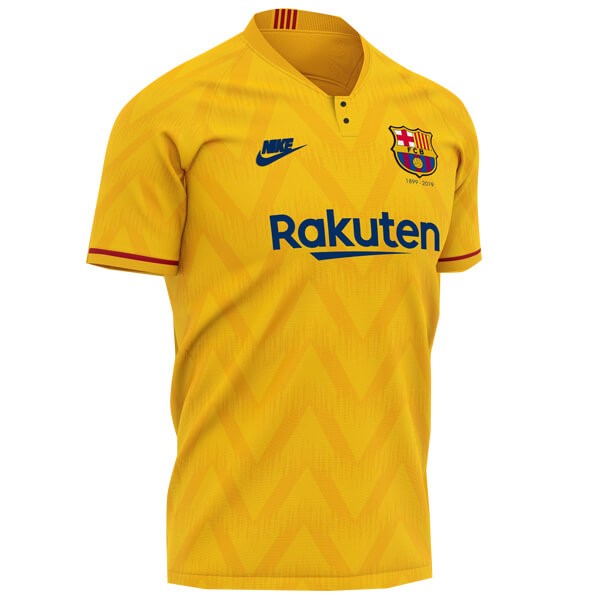 Camiseta Barcelona Segunda equipación 120th Amarillo